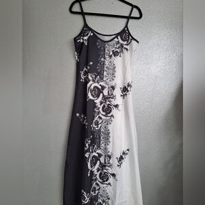Slip Dress With A Floral Pattern